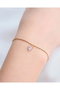 Heliophilia Silver Gld-Zrkklpkl Collar de Latón con Piedra de Circonita Dorado 45 cm