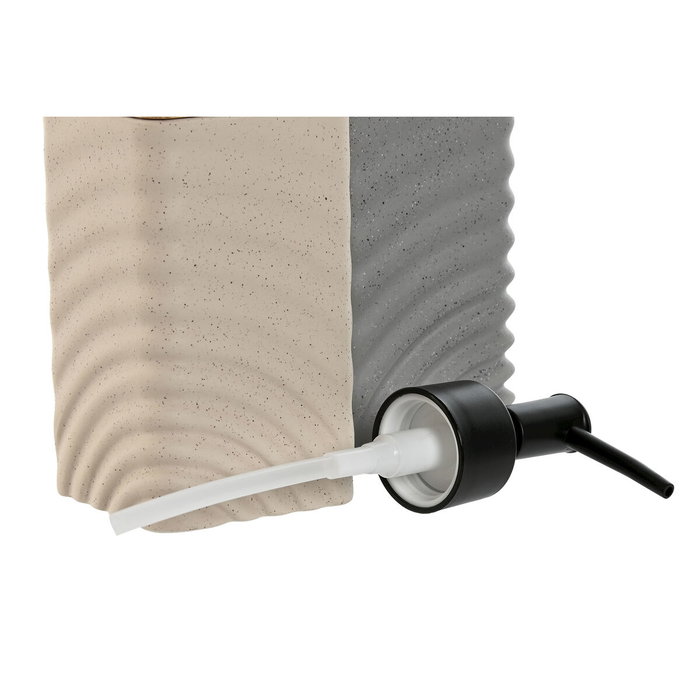 DKD Home Decor Set de 2 Dosificadores de Dolomite y Bambú 320ml