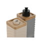 DKD Home Decor Set de 2 Dosificadores de Dolomite y Bambú 320ml