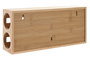 DKD Home Decor Portarrollos de Bambú con Cortador, 2 Compartimentos, Natural