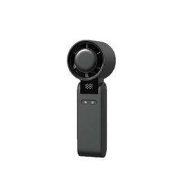 F-Air Ventilador de Mano Recargable Portátil, 4000 mAh, Negro, 4 Velocidades, Plegable para Escritorio o Colgar