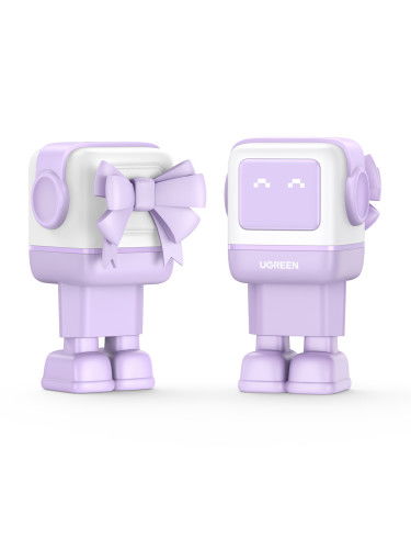 UGREEN 35291 Cargador Nexode RG 65W GaN 3 Puertos USB C/A Carga Rápida, Pantalla LED, Rosa