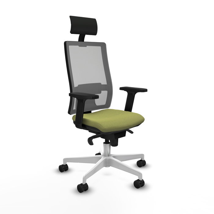PIQUERAS Y CRESPO Silla de oficina Horna con mecanismo Sincro, Verde oliva y Gris PIQUERAS Y CRESPO Silla de oficina Horna con mecanismo Sincro, Verde oliva y Gris