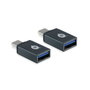 Conceptronic DONN03G Adaptador OTG USB-C a USB-A (Pack de 2)