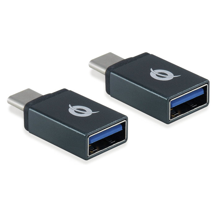 Conceptronic DONN03G Pack de 2 adaptadores OTG USB-C macho a USB-A hembra 10 Gbps
