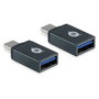 Conceptronic DONN03G Pack de 2 adaptadores OTG USB-C macho a USB-A hembra 10 Gbps