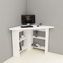 Hanah Home Mesa de Estudio Blanca 80x73.8x80 cm Tablero Partículas Melamina
