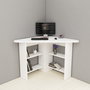 Hanah Home Mesa de Estudio Blanca 80x73.8x80 cm Tablero Partículas Melamina