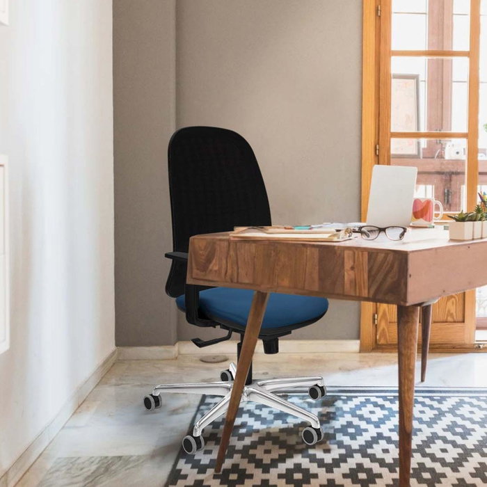 PIQUERAS Y CRESPO Silla de oficina Cilanco con mecanismo Sincro, Marrón oscuro y Negro PIQUERAS Y CRESPO Silla de oficina Cilanco con mecanismo Sincro, Marrón oscuro y Negro