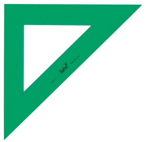 Escuadra verde 25 cm