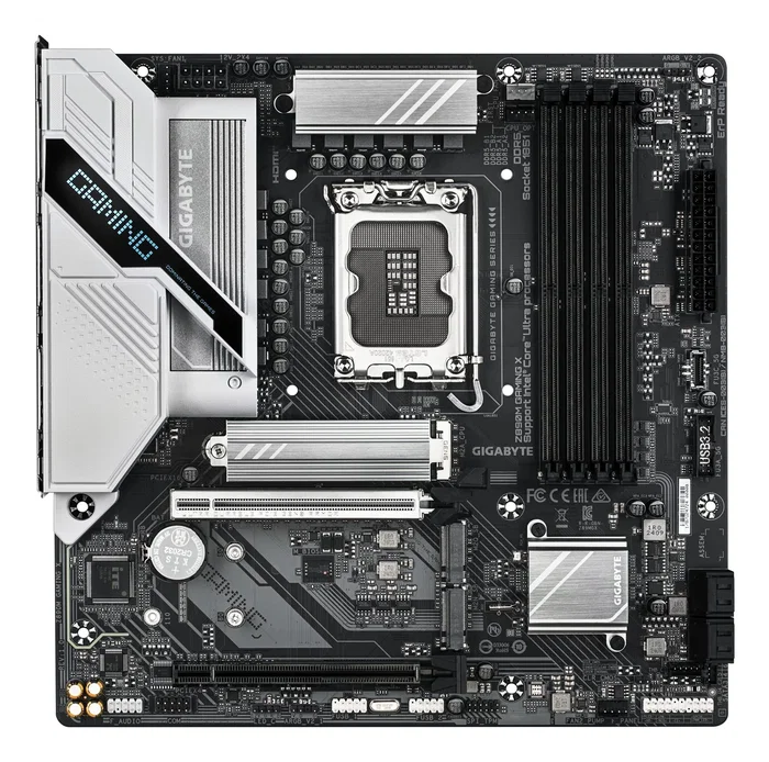 Gigabyte Z890M Gaming X Placa Base Intel Z890 LGA 1851 (Socket V1) micro ATX con PCIe 5.0, DDR5, 2.5GbE LAN, USB-C y Refrigeración Optimizada