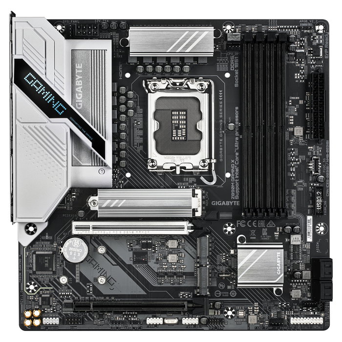 Gigabyte Placa Base Z890M GAMING X micro ATX para Intel Core Ultra Serie 2 LGA 1851, DDR5 hasta 8800MHz, PCIe 5.0, LAN 2.5GbE