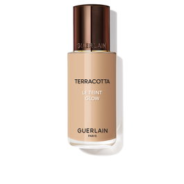 Guerlain Terracotta Le Teint Glow Fondo de Maquillaje Fluido Natural #3.5N - 95% Ingredientes Naturales, 30 ml, Luminosidad 24h