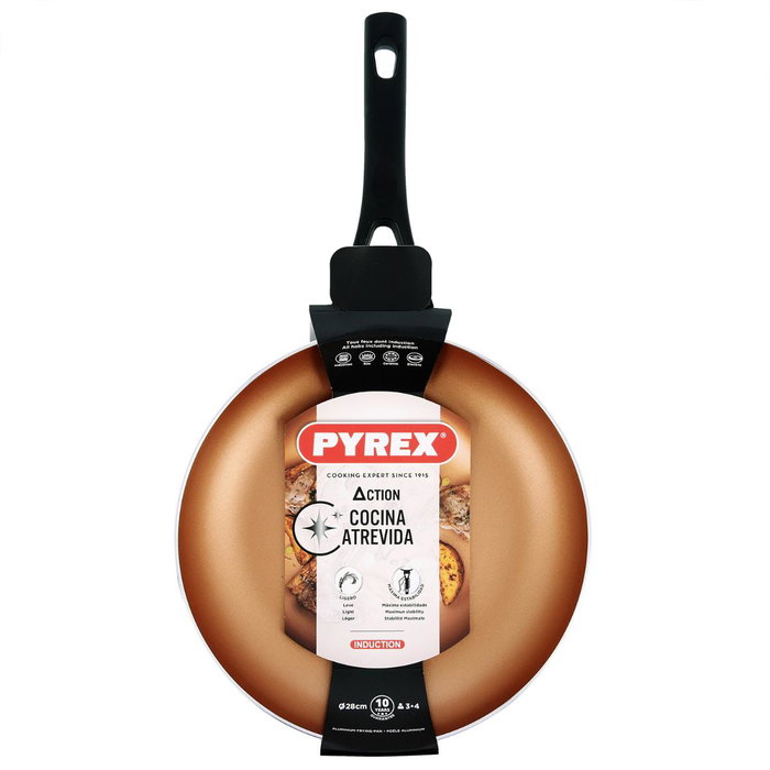 Pyrex® Sartén Aluminio Prensado Action 28 cm (5 Unidades) Cobre