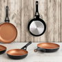 Pyrex® Sartén Aluminio Prensado Action 28 cm (5 Unidades) Cobre