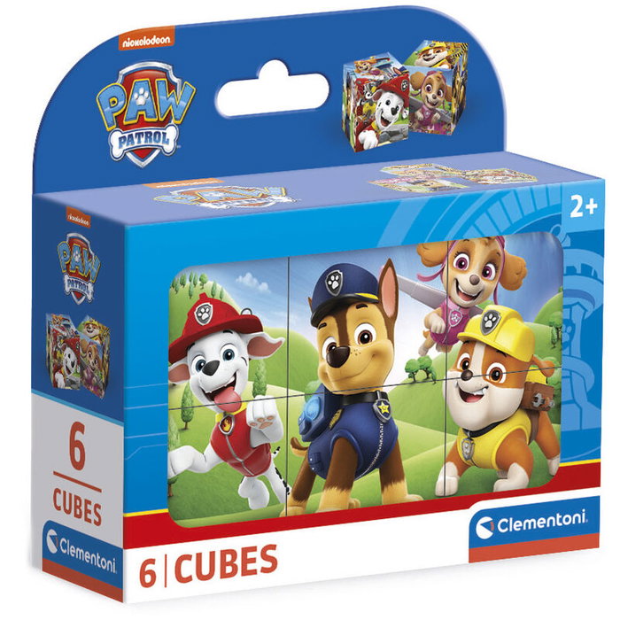 CLEMENTONI Cubos Patrulla Canina 6 piezas