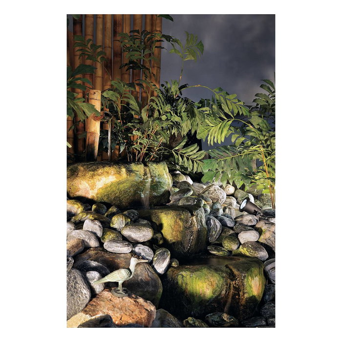 SLV GmbH NAUTILUS SPIKE Gartenstrahler GU10 IP65 negro