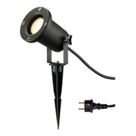 SLV GmbH NAUTILUS SPIKE Gartenstrahler GU10 IP65 negro