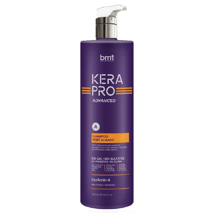 Kativa BMT Kerapro Advanced Shampoo Post Alisado 1000ml, Limpieza Profunda para Cabello, con KerAmin-A y Thermoliss Protection, Nutre e Hidrata Kativa BMT Kerapro Advanced Shampoo Post Alisado 1000ml, Limpieza Profunda para Cabello, con KerAmin-A y Thermoliss Protection, Nutre e Hidrata