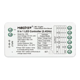 Miboxer LED Controller S-Serie 5in1 RGB-WW (RGB-CCT) DC12~24V WiFi + 2.4G Alexa