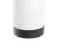 DKD Home Decor Escobillero de Resina y Acero Inoxidable Mármol Blanco