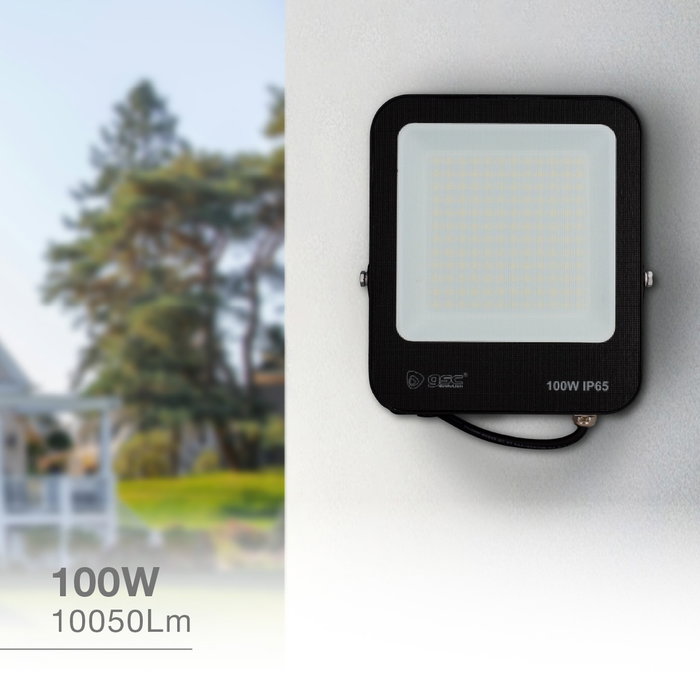 GSC Evolution Proyector LED Santadi 100W 6500K IP65 Negro