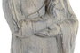 DKD Home Decor Figura de Buda Gris en Fibra de Vidrio