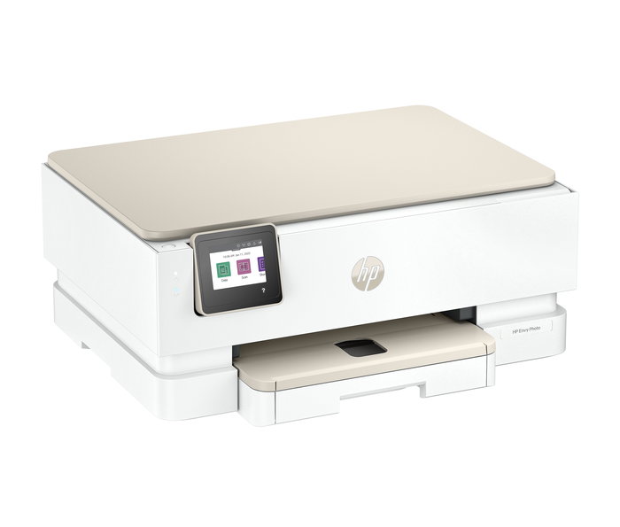 HP Envy Photo 7230 Impresora Multifunción WiFi, Inyección Térmica 4800 x 1200 DPI, 15/10 ppm, A4, Impresión, Escaneo, Copia, Pantalla Táctil, Blanco Portobello