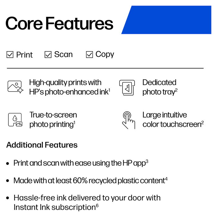 HP Envy Photo 7230 All-in-One Inalámbrico - Impresora Multifunción a Color, Escáner, Copiadora, Beige y Blanco