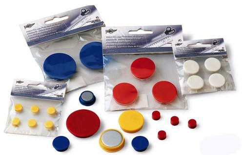 Faibo 6 Imanes Redondos 10mm Blanco