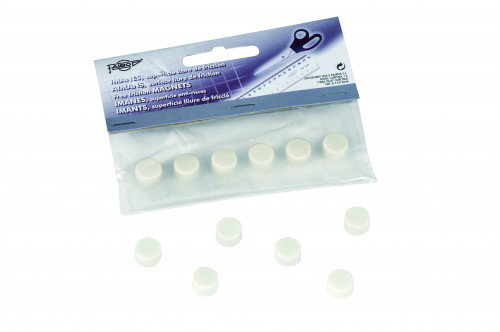 Faibo 6 Imanes Redondos 10mm Blanco