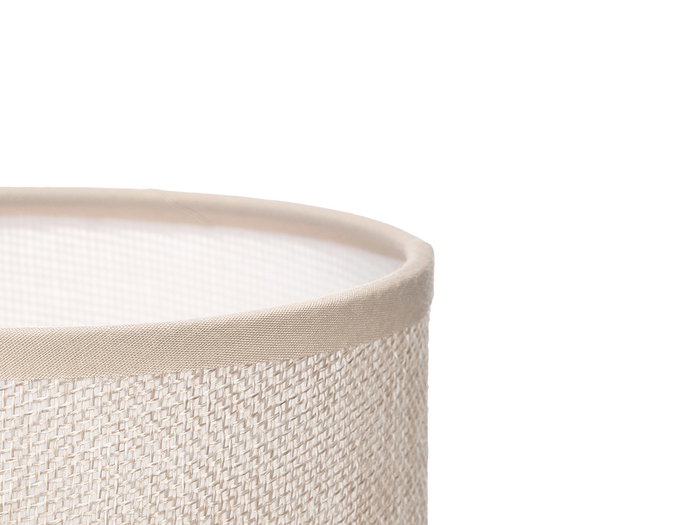Giftdecor Lampara Sobremesa Abombado Beige 13 x 20 x 13 cm (Set de 12)