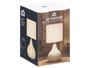 Giftdecor Lampara Sobremesa Abombado Beige 13 x 20 x 13 cm (Set de 12)