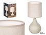 Giftdecor Lampara Sobremesa Abombado Beige 13 x 20 x 13 cm (Set de 12)