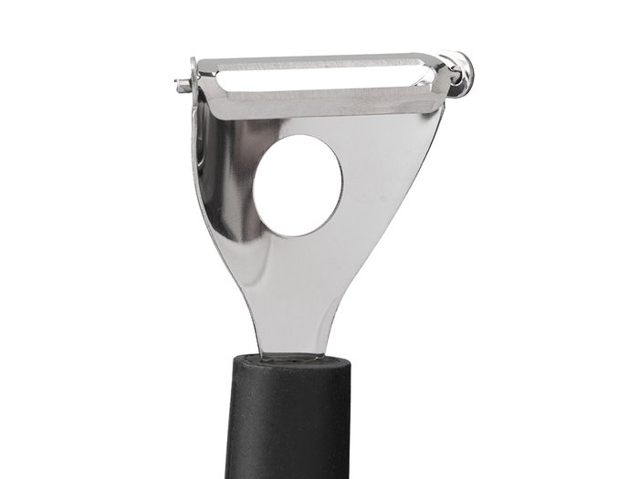 Kinvara Pelador Soft Touch Negro Mate 18.5x2x5.5 cm Acero Inoxidable y Plástico PP (Set de 48)