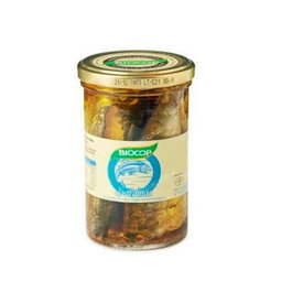 BIOCOP Sardinas 195 Gr Bio en Aceite de Oliva Virgen Extra
