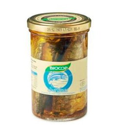 BIOCOP Sardinas 195 Gr Bio en Aceite de Oliva Virgen Extra