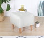 Atelier Del Sofa Puf de Terciopelo Crema 43x43x43cm
