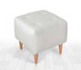 Atelier Del Sofa Puf de Terciopelo Crema 43x43x43cm