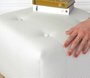 Atelier Del Sofa Puf de Terciopelo Crema 43x43x43cm