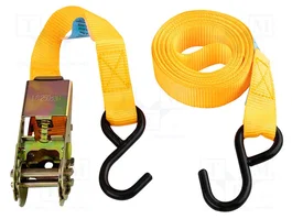 NEO TOOLS Correa de amarre de 3m con trinquete, amarilla (25mm)