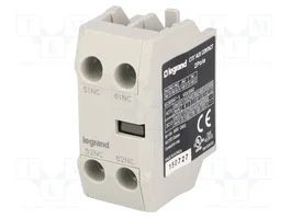 LEGRAND CTX3 Contactores auxiliares con agarres de tornillo NC x2
