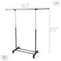 MAX HOME Perchero de ropa extensible