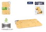Inde Quttin Tabla de Cortar de Bambú y Metal (8 Unidades) 38,7 x 25,4 cm