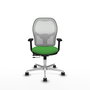 PIQUERAS Y CRESPO Silla de oficina Jorquera Verde y Blanco