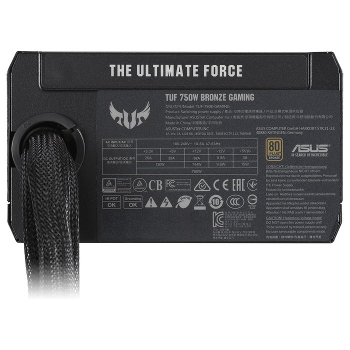 ASUS TUF-GAMING-750B Fuente de Alimentación ATX PC Gaming 750 W 80 PLUS Bronze ASUS TUF-GAMING-750B Fuente de Alimentación ATX PC Gaming 750 W 80 PLUS Bronze