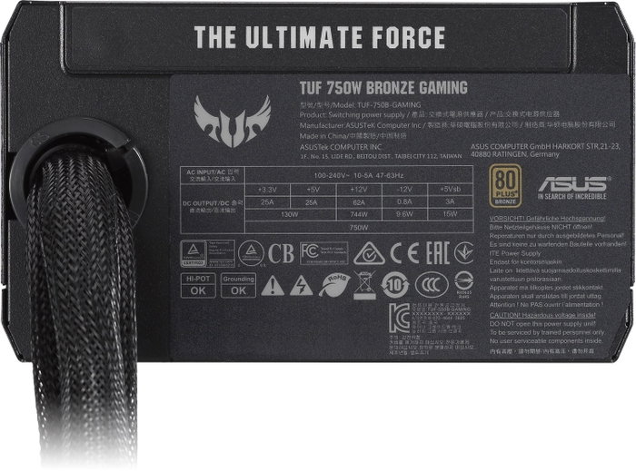 ASUS TUF Gaming 750W Bronze Negro
