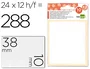 Liderpapel Etiquetas adhesivas blancas 10 x 38 mm (12 hojas)
