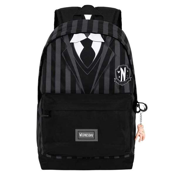 Karactermania Wednesday Miércoles Uniform Mochila HS FAN 2.0, Negro 44x31x18 cm