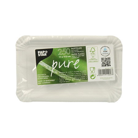 PAPSTAR pure Pappteller weiß Blanco